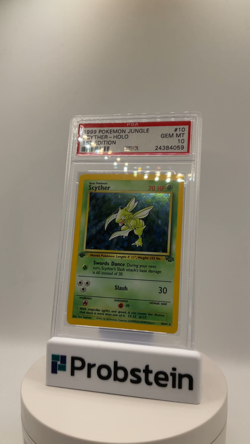 1999 Pokemon Jungle 1st Edition #10 Scyther Holo PSA 10 GEM MINT - Image 2