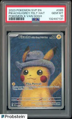 PSA 10 PIKACHU WITH GREY FELT HAT VAN GOGH SVP 2023 POKEMON GEM MINT - Image 1