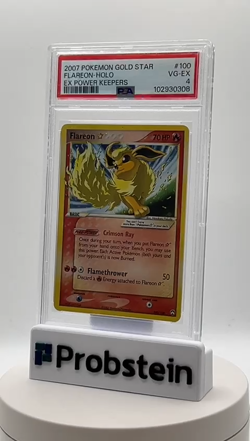PSA 4 FLAREON GOLD STAR HOLO EX POWER KEEPERS 2007 POKEMON #100 - Image 2