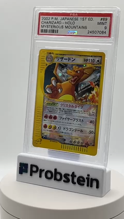2002 Pokemon 1st Ed Mysterious Mountains #89 Charizard Holo PSA 9 MINT - Image 2