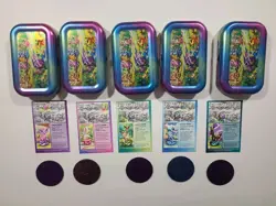 Pokemon Prismatic Evolutions Mini Tin Set Of 6 Empty Tins No Packs Inside - Image 3