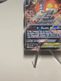 Pokemon TCG Holo Promo Reshiram & Charizard GX SM201 TAG TEAM Sm - Image 4
