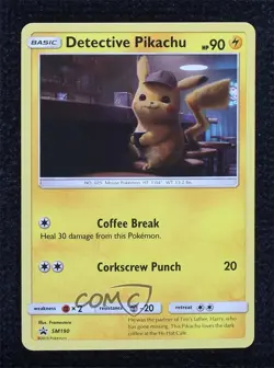 Detective Pikachu Pokemon Sun & Moon Black Star Promo #SM190 - Image 1