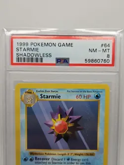 Starmie 064/102 Base Set (Shadowless) Regular Pokemon PSA 8 Mint - Image 2