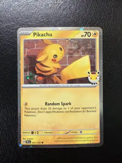 Pikachu 051 /162 Stamped 2026 Pokemon Day 30 Promo TCG - NM - Image 1