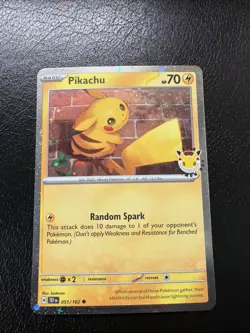 Pikachu 051 /162 Stamped 2026 Pokemon Day 30 Promo TCG - NM - Image 2