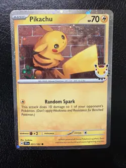 Pikachu 051 /162 Stamped 2026 Pokemon Day 30 Promo TCG - NM - Image 3