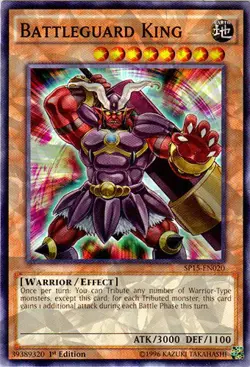 1x (EX) Battleguard King - SP15-EN020 - Shatterfoil - 1st Edition YuGiOh - Image 1