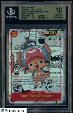 2024 One Piece Memorial Collection EB01006 Tony Tony Chopper Manga BGS 10 - Image 1