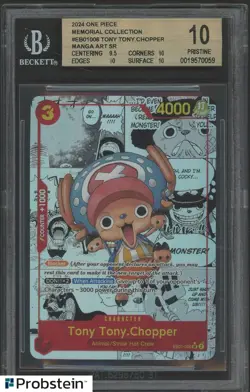 2024 One Piece Memorial Collection EB01006 Tony Tony Chopper Manga BGS 10 - Image 1