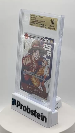 2025 One Piece Promos JPN ST21014 Monkey D. Luffy SR Flagship Battle BGS 10 - Image 2