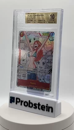 2024 One Piece The Best Premium Booster #OP01016 Nami Manga Art R BGS 10 - Image 2
