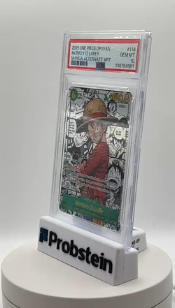 2025 One Piece OP-13 EN Manga Alternate Art #118 Monkey D. Luffy PSA 10 GEM MINT - Image 2