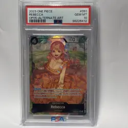One Piece Awakening of the New Era Rebecca Alt Art OP05-091 PSA 10 - Image 1