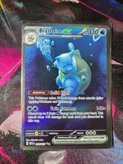 Blastoise EX 200/165 SIR Scarlet & Violet 151 English Pokemon TCG NM+ - Image 1