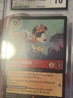 Disney Lorcana Minnie Mouse - Wide-Eyed Diver Rare CGC 10 Gem MINT - Image 3