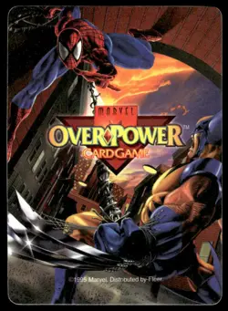 Psylocke Character Card / Mental Hold AV 1995 Fleer Marvel Overpower CCG - Image 2