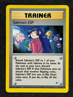 Sabrina's ESP 117/132 Gym Heroes Series Uncommon Pokemon TRAINER Card 2000 NM - Image 1