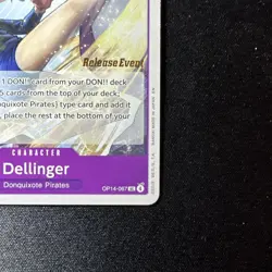 One Piece Card Game Dellinger OP14-067 Uncommon NM Release Event Promo Card - Image 5