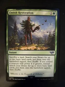 Entish Restoration NM Lord of the Rings: Tales of Middle-earth MTG FREE SHIPPING - Image 1