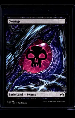 2025 MTG Magic The Gathering Tarkir Dragonstorm Full Art #289 Dragon Eye Swamp - Image 1