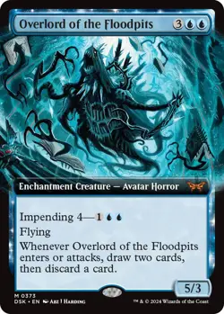 FOIL Overlord of the Floodpits (Extended Art) - Duskmourn: House of Horror (DSK - Image 1