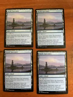 Mystic Sanctuary Throne of Eldraine Regular 4x X4 Mtg Magic Gathering Playset - Image 1