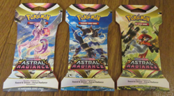 Lot of 3 - Pokemon TCG Sword & Shield Astral Radiance Booster Pack Brand New - Image 1