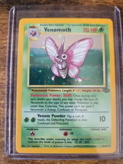 1999 Pokemon TCG Jungle Venomoth Holo Rare 13/64 - Image 1