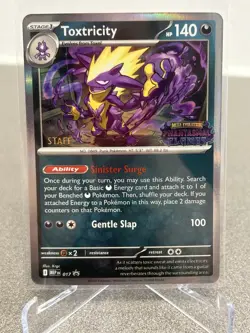 Toxtricity MEP 017 STAFF - Pokemon TCG Phantasmal Flames 2025 Promo NM-M - Image 1