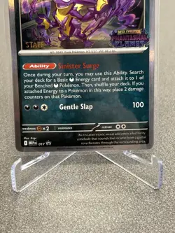 Toxtricity MEP 017 STAFF - Pokemon TCG Phantasmal Flames 2025 Promo NM-M - Image 3