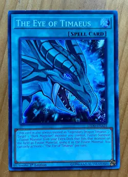 Yu-Gi-Oh! The Eye of Timaeus LEDD-ENA21 Legendary Dragon Decks 1st Edition LP - Image 1