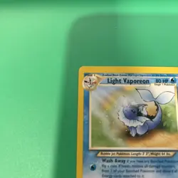 NM Light Vaporeon 52/105 Reg Rare Neo Destiny Unlimited Pokemon Card - Image 3