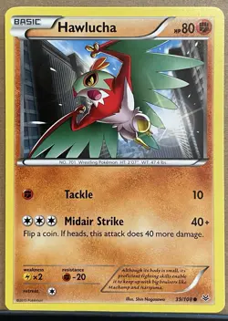 Pokemon Hawlucha 39/108 Roaring Skies Regular Collection Card Never Played - Image 1
