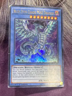 Yugioh Card TCG Blue-Eyes Chaos MAX Dragon MVP1-EN004 Ultra Rare 1st Edition LP - Image 1