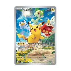 Pokemon SV: Scarlet & Violet Promo Cards Pikachu - 027 (P) #027 (Holo) NM - Image 1