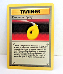 DEVOLUTION SPRAY - Non Holo - 72/102 - Base Set - Pokemon Card - NM - Image 1