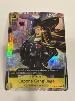 The Best OP04-100 Capone Gang Bege Full Art Card - One Piece PRB01 English - Image 1