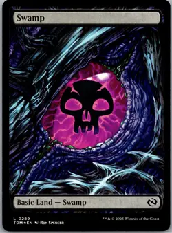 ~ Swamp (0289) ~ NM Foil ~ Tarkir: Dragonstorm ~ MTG ~ - Image 1