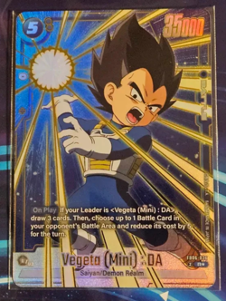 Vegeta (Mini) : DA FB06-036 Gold Rare Dragon Ball Card Fusion World BCF English - Image 1