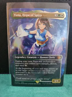 MTG - Yuna, Hope of Spira (Borderless) 571 (Chocobo Track Foil) - FINAL FANTASY - Image 1