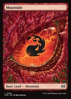 MTG Mountain Tarkir: Dragonstorm 0290 Dragon Eye Basic Land NM - Image 1