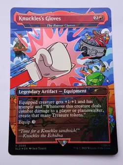 Knuckles's Gloves - The Reaver Cleaver (Rainbow Foil) Secret Lair Drop Foil - Image 1