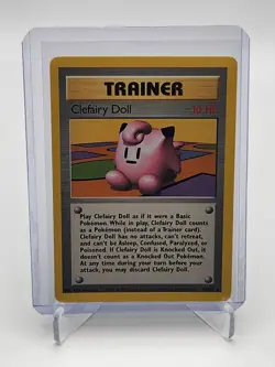 1999 Pokemon Base Set Clefairy Doll 70/102 NM/LP Rare Trainer Nintendo WOTC - Image 1