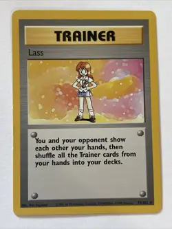 Lass 75/102 Base Set Unlimited Non Holo Rare WoTC Pokemon Trading CG 1999 NM - Image 1