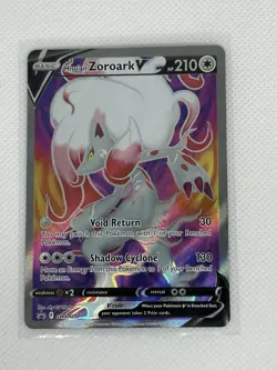 Pokemon TCG Hisuian Zoroark V SWSH297 Black Star Promo NM MINT Holo Rare English - Image 1