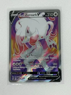 Pokemon TCG Hisuian Zoroark V SWSH297 Black Star Promo NM MINT Holo Rare English - Image 2