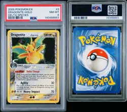 2005 Pokemon EX Dragonite 3/113 Delta Species Holo Rare PSA 8 - Image 3