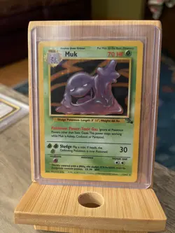 Pokemon TCG Muk 13/62 Fossil Holo Rare HP - Image 1