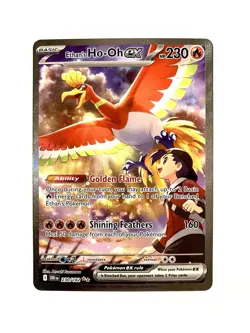 Ethan's Ho-Oh ex 230/182 Destined Rivals Special Illustration Rare Pokemon TCG - Image 1